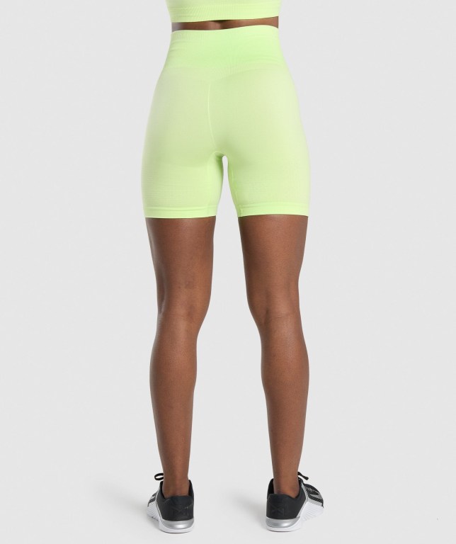 Bermudas Gymshark Apex Seamless Mujer Verdes Verdes Claro | XA3djG9gr1N