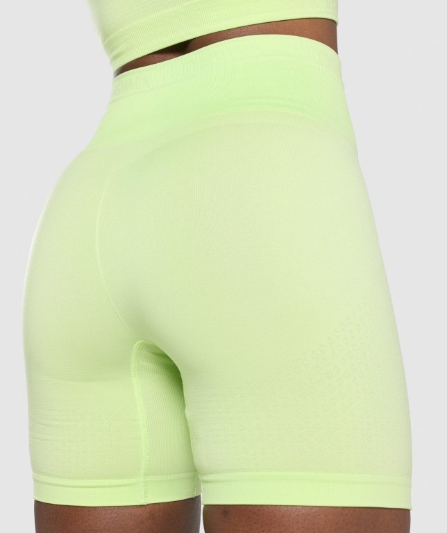 Bermudas Gymshark Apex Seamless Mujer Verdes Verdes Claro | XA3djG9gr1N