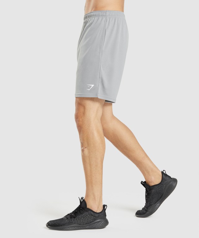 Bermudas Gymshark Arrival Knitted Hombre Grises | KIDAFiy2fOP