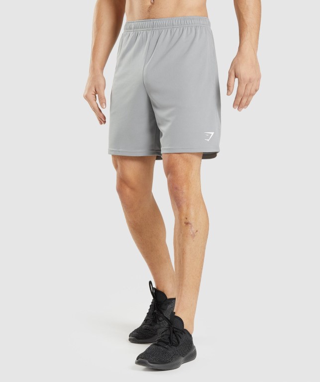 Bermudas Gymshark Arrival Knitted Hombre Grises | KIDAFiy2fOP