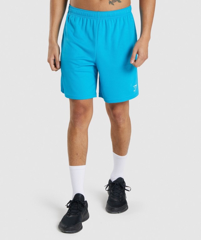 Bermudas Gymshark Arrival Knitted Hombre Azules Claro | eXfwRUDD5le