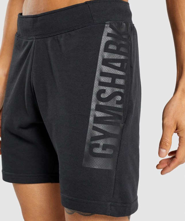 Bermudas Gymshark Bold Hombre Negros | 9bEYVTnyRJ4