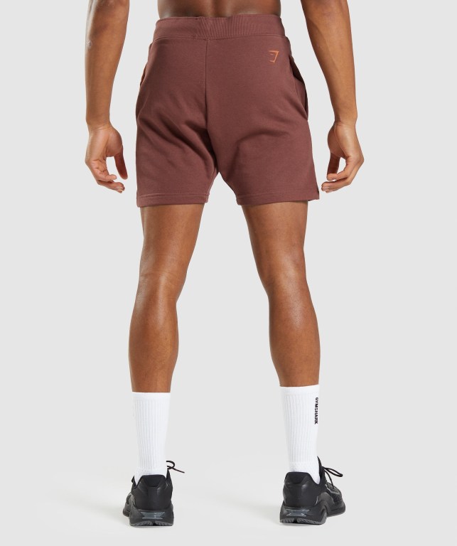 Bermudas Gymshark Bold Hombre Rosas Marrom | JoXsdCEbGcV