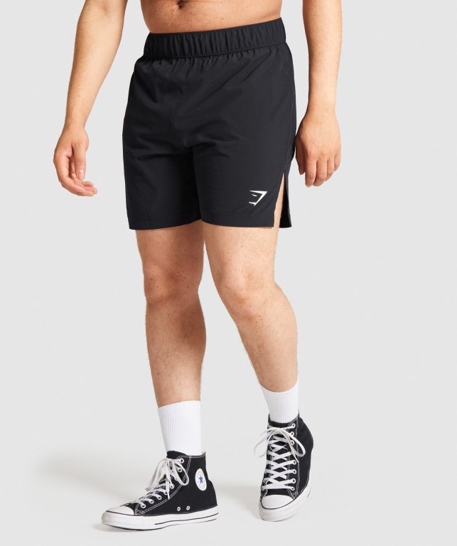 Bermudas Gymshark Combat Striking Hombre Negros | 5ou4uNOmpAg