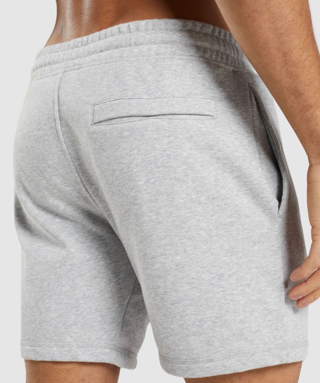 Bermudas Gymshark Crest Hombre Grises Claro | NjAJF4UaCFw