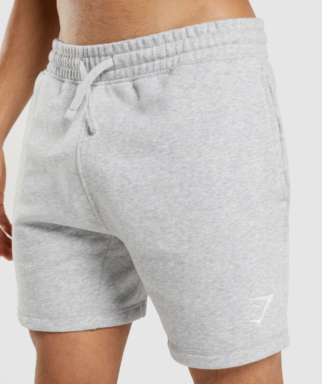 Bermudas Gymshark Crest Hombre Grises Claro | NjAJF4UaCFw