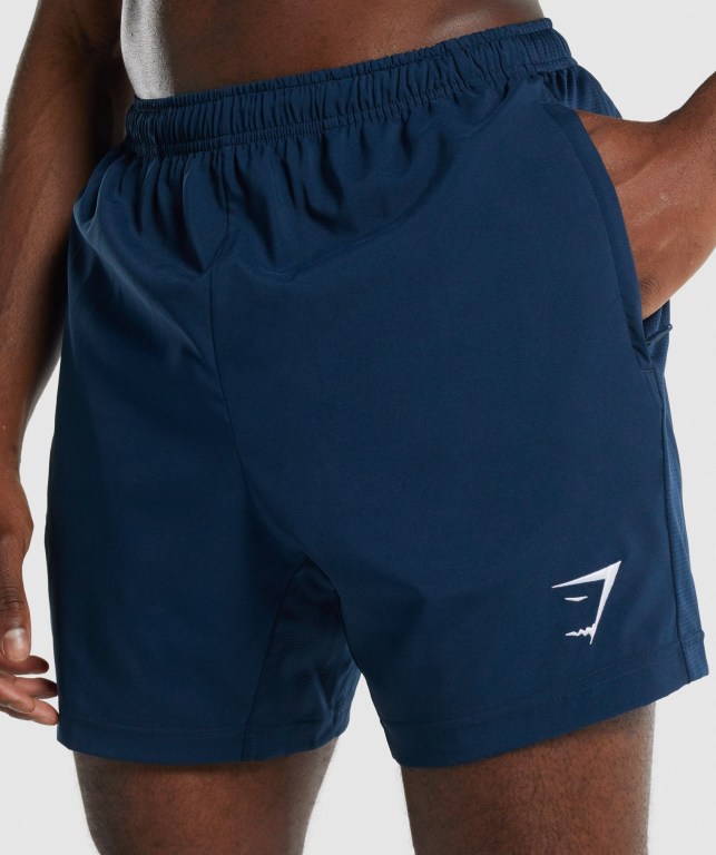 Bermudas Gymshark Deporte Hombre Azul Marino | sHNarBKW8Fi