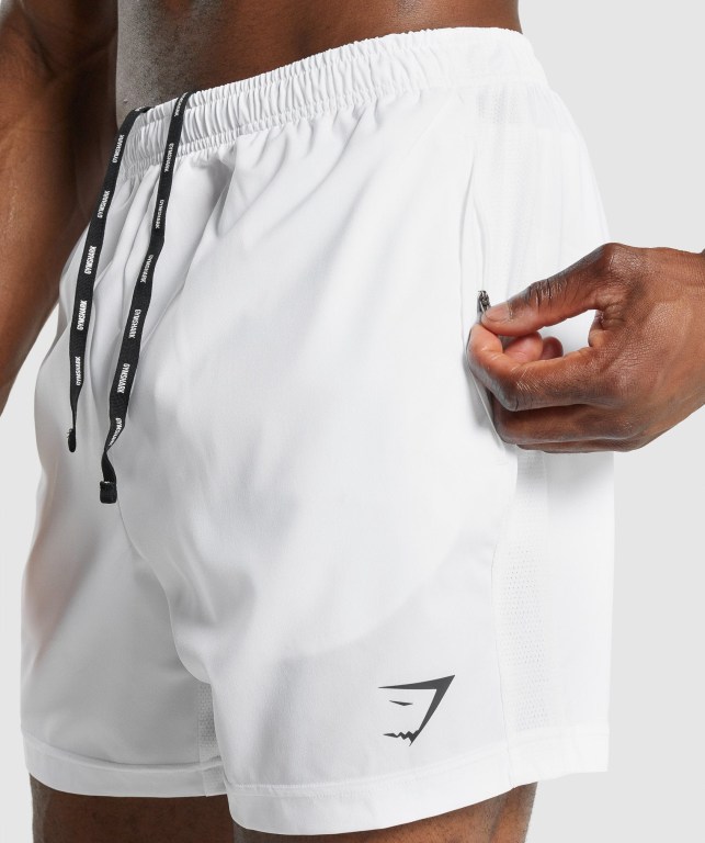 Bermudas Gymshark Deporte Hombre Blancos | pRSq7Joirjb