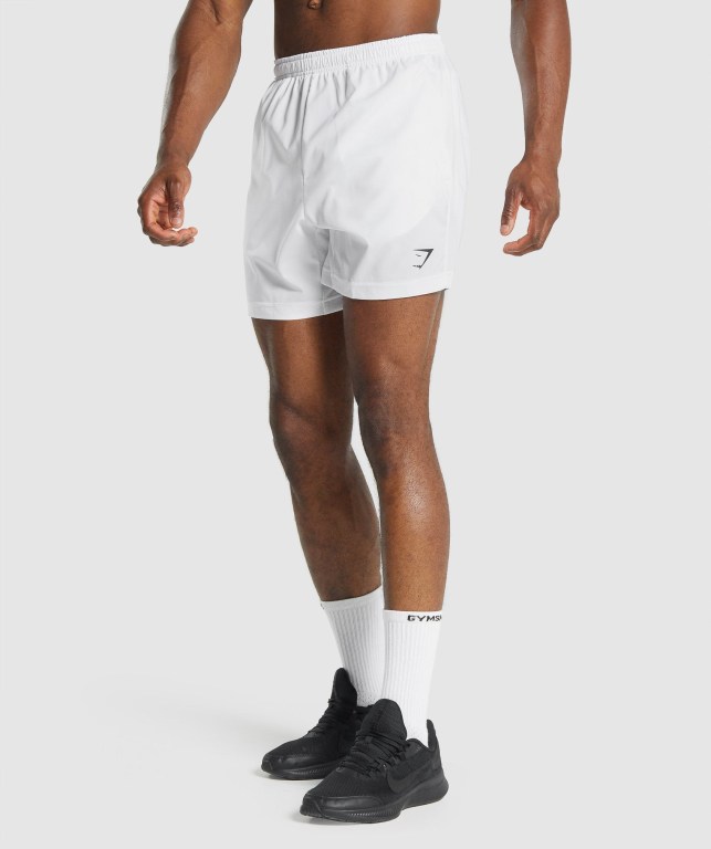 Bermudas Gymshark Deporte Hombre Blancos | pRSq7Joirjb