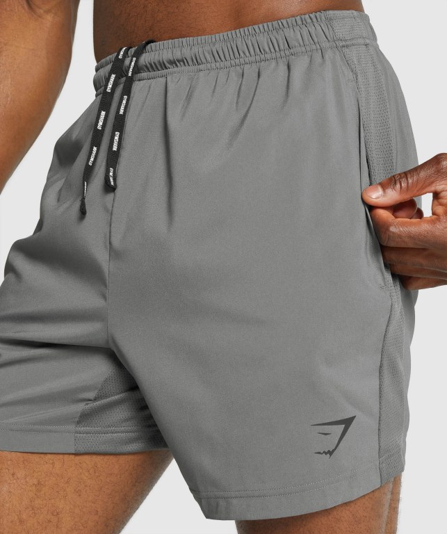 Bermudas Gymshark Deporte Hombre Grises | ziSzUESOKdG