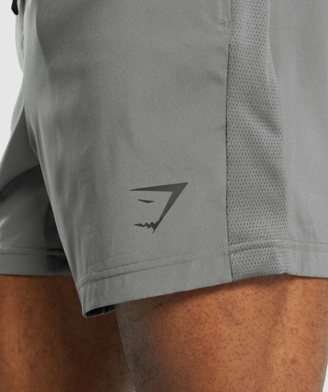 Bermudas Gymshark Deporte Hombre Grises | ziSzUESOKdG