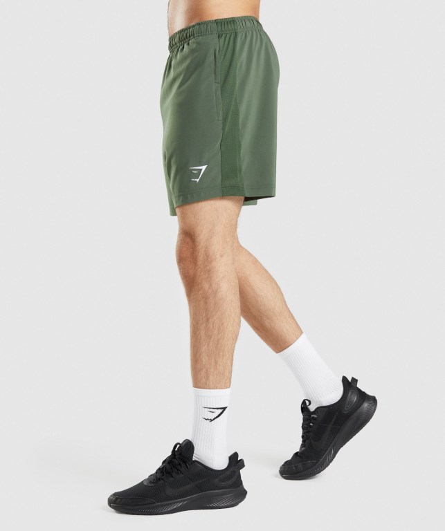 Bermudas Gymshark Deporte Hombre Verdes | jsBBABzTWke