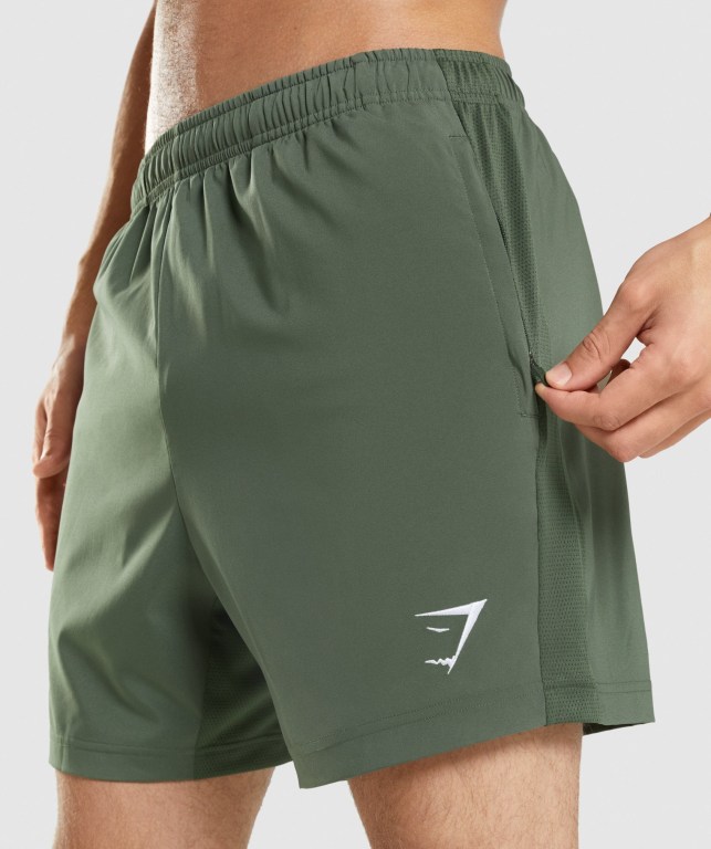 Bermudas Gymshark Deporte Hombre Verdes | jsBBABzTWke