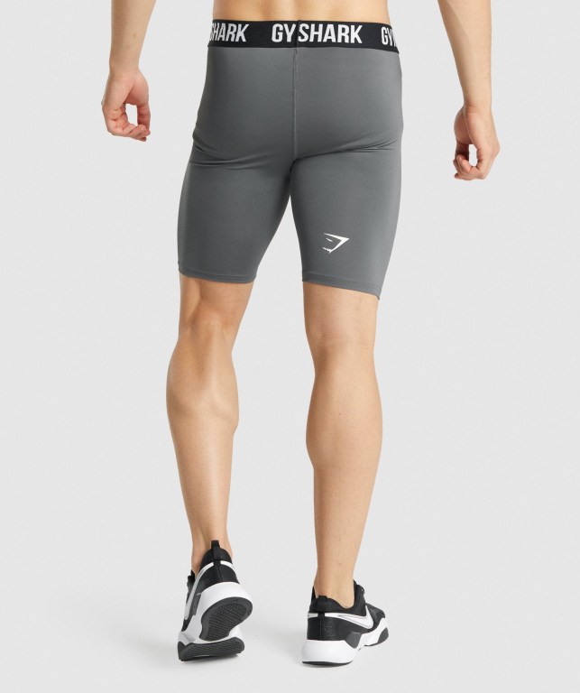 Bermudas Gymshark Element Baselayer Hombre Grises | GDWcS5eBzto