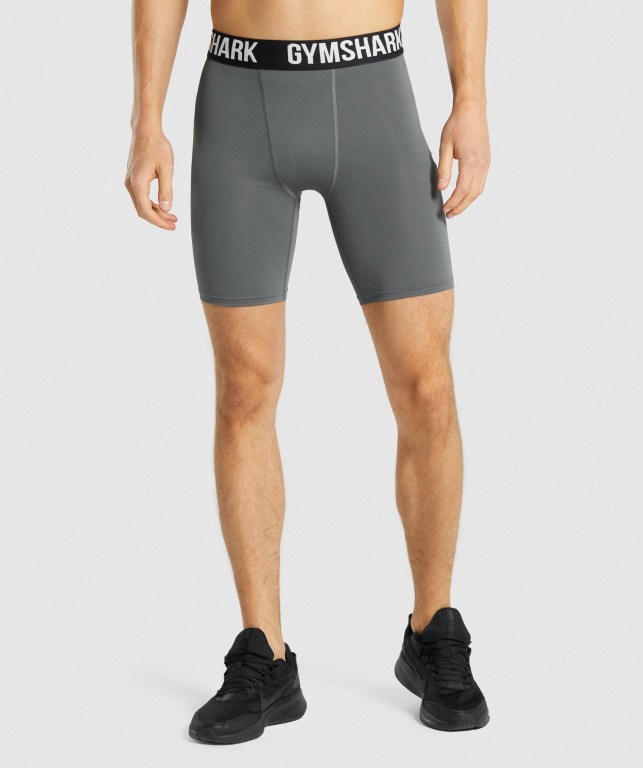 Bermudas Gymshark Element Baselayer Hombre Grises | GDWcS5eBzto