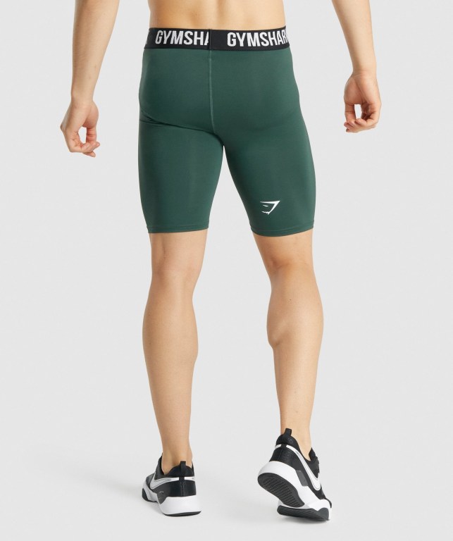 Bermudas Gymshark Element Baselayer Hombre Verdes Oscuro | JxGGkvwlM9C