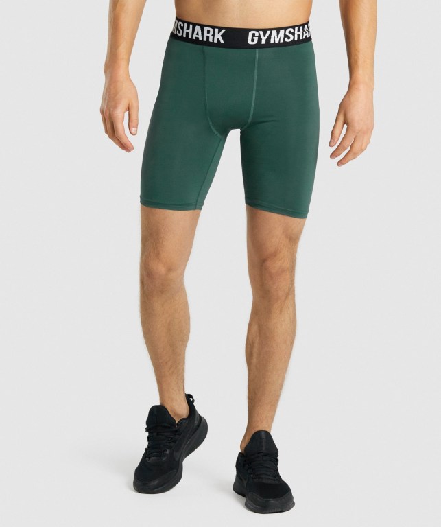 Bermudas Gymshark Element Baselayer Hombre Verdes Oscuro | JxGGkvwlM9C