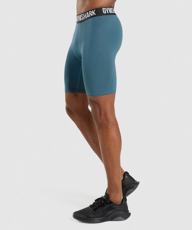 Bermudas Gymshark Element Baselayer Hombre Turquesa | hbU65eRQER1