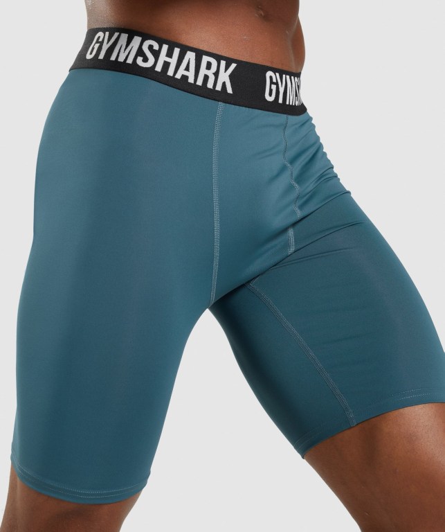 Bermudas Gymshark Element Baselayer Hombre Turquesa | hbU65eRQER1