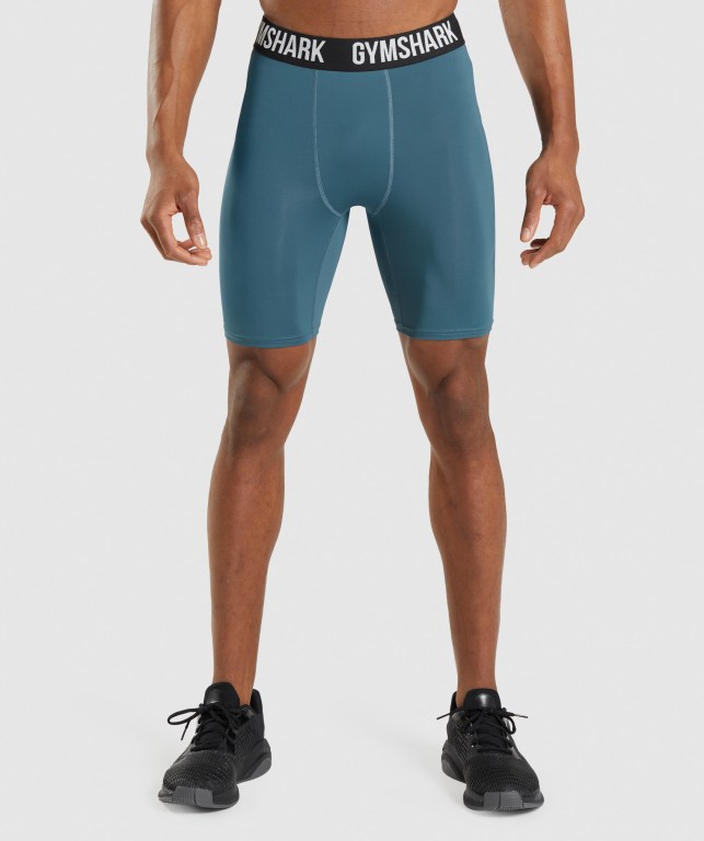 Bermudas Gymshark Element Baselayer Hombre Turquesa | hbU65eRQER1