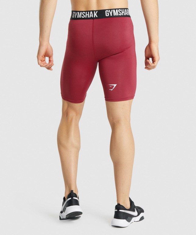 Bermudas Gymshark Element Baselayer Hombre Vino | ovQ36GoXtyd