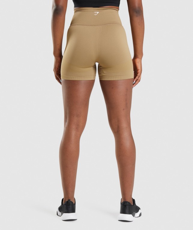 Bermudas Gymshark Energy Seamless Mujer Marrom | 7IDqvkuIxLm