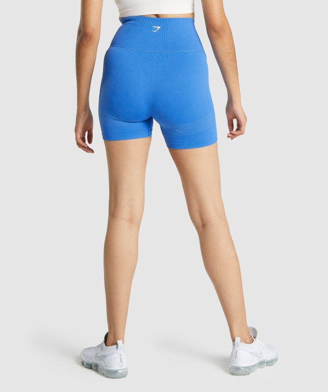 Bermudas Gymshark Energy Seamless Mujer Azules | VDAYchxDOVV