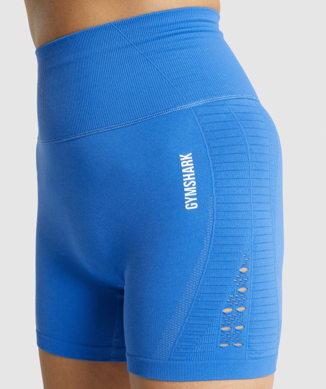 Bermudas Gymshark Energy Seamless Mujer Azules | VDAYchxDOVV