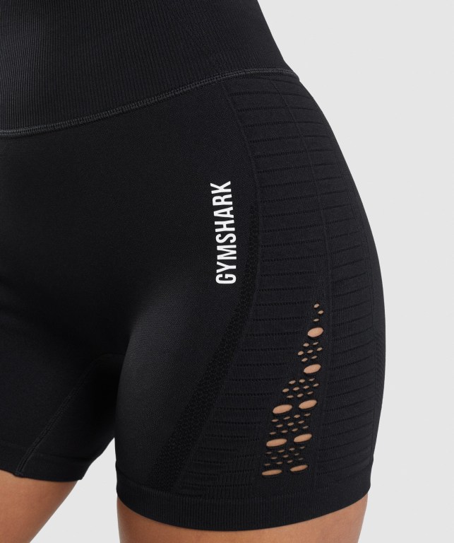 Bermudas Gymshark Energy Seamless Mujer Negros | hxitxacUVRd