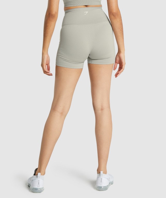 Bermudas Gymshark Energy Seamless Mujer Grises Claro | yuHJYdl3J3I