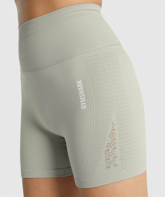 Bermudas Gymshark Energy Seamless Mujer Grises Claro | yuHJYdl3J3I