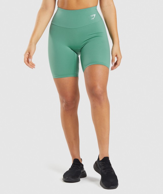 Bermudas Gymshark Entrenamiento Cycling Mujer Verdes | w1T1XFCduKz