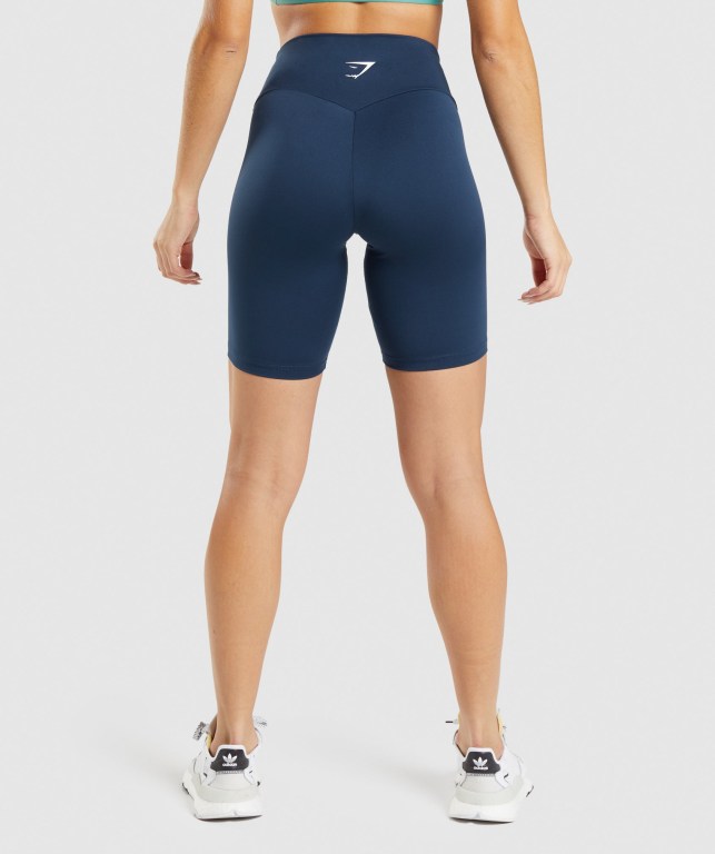 Bermudas Gymshark Entrenamiento Cycling Mujer Azul Marino | yxbql1immyx