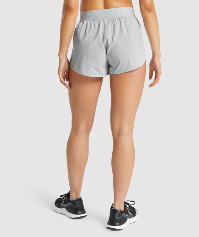 Bermudas Gymshark Entrenamiento Loose Fit Mujer Grises Claro | B18SdcP5VY7