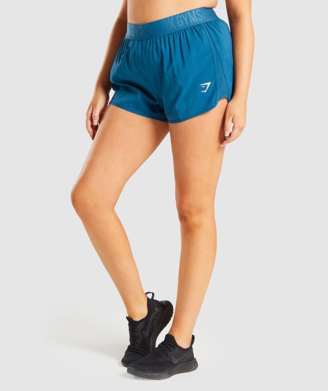 Bermudas Gymshark Entrenamiento Loose Fit Mujer Turquesa | PQfpCpRE4Ji