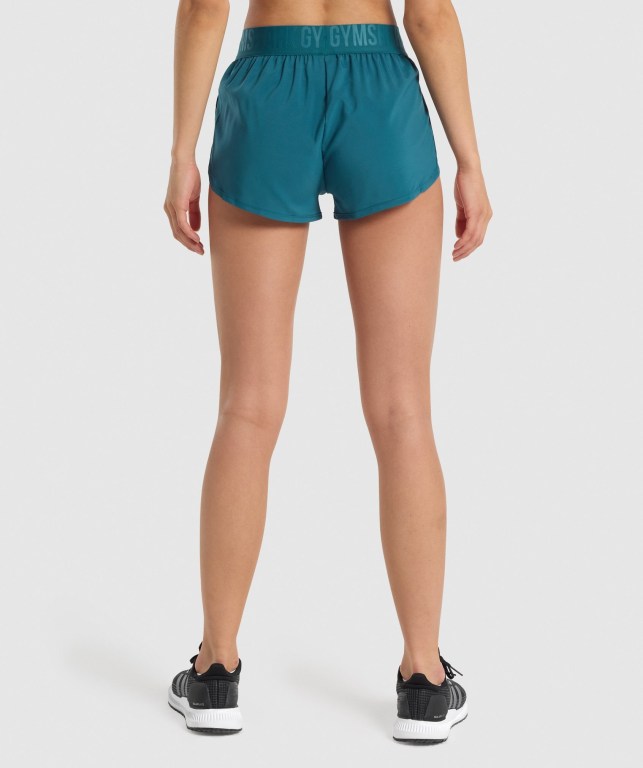 Bermudas Gymshark Entrenamiento Loose Fit Mujer Turquesa | Upm675SBy55