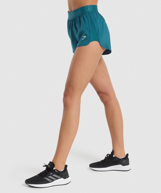 Bermudas Gymshark Entrenamiento Loose Fit Mujer Turquesa | Upm675SBy55