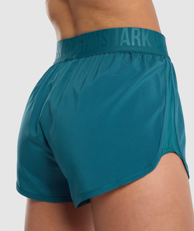 Bermudas Gymshark Entrenamiento Loose Fit Mujer Turquesa | Upm675SBy55