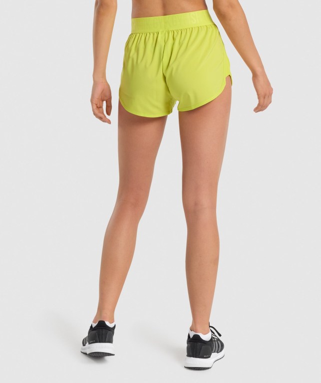 Bermudas Gymshark Entrenamiento Loose Fit Mujer Amarillos | cAyd252AeCt