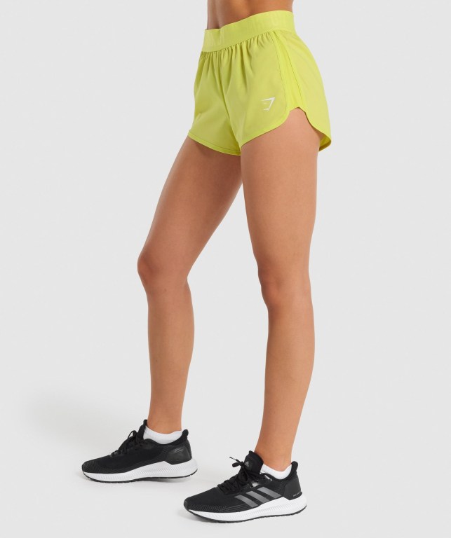 Bermudas Gymshark Entrenamiento Loose Fit Mujer Amarillos | cAyd252AeCt