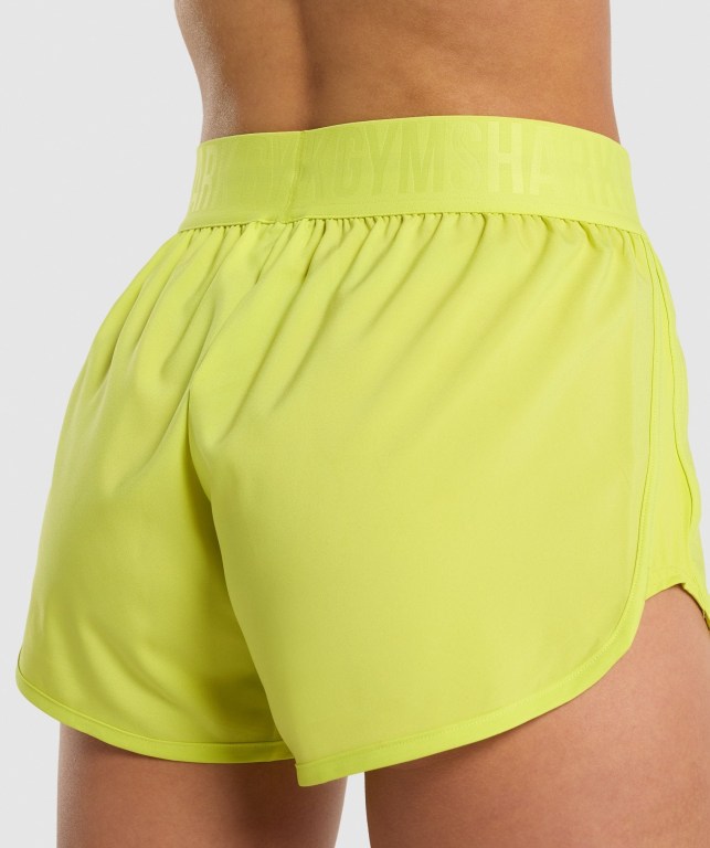 Bermudas Gymshark Entrenamiento Loose Fit Mujer Amarillos | cAyd252AeCt