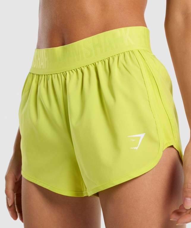 Bermudas Gymshark Entrenamiento Loose Fit Mujer Amarillos | cAyd252AeCt