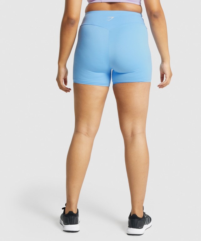 Bermudas Gymshark Entrenamiento Mujer Azules Claro | 43IaCZkqTpd