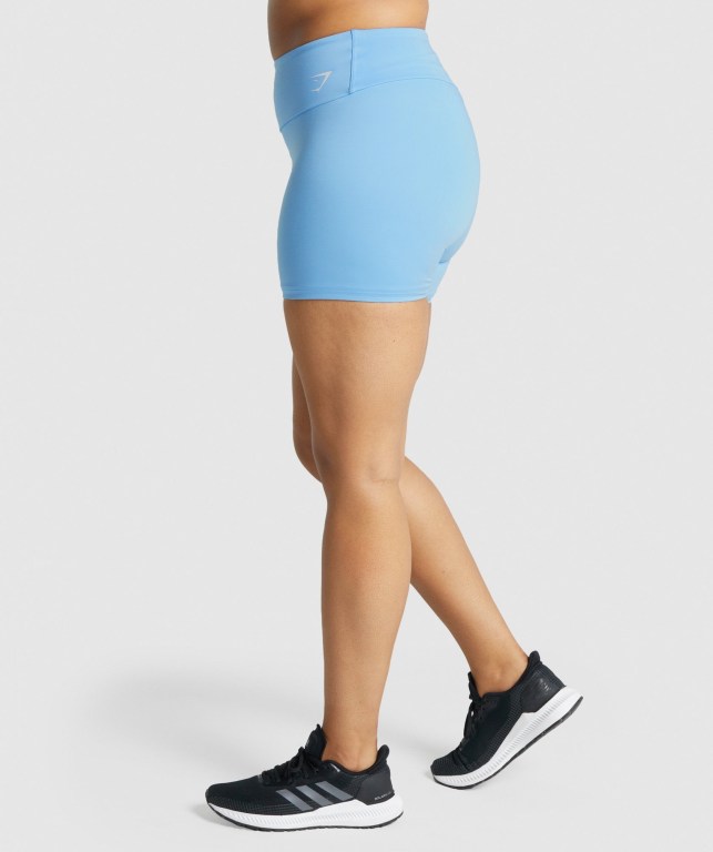 Bermudas Gymshark Entrenamiento Mujer Azules Claro | 43IaCZkqTpd