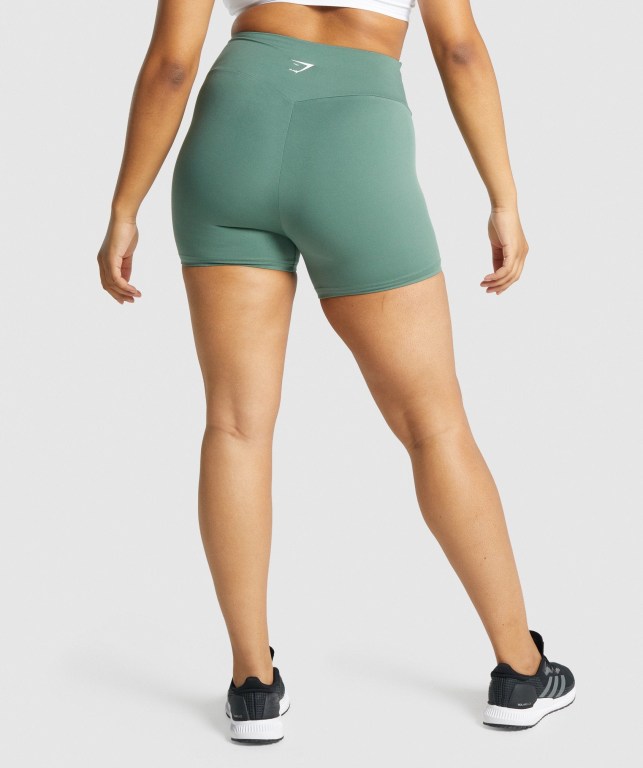 Bermudas Gymshark Entrenamiento Mujer Verdes | iLW95KSPliH