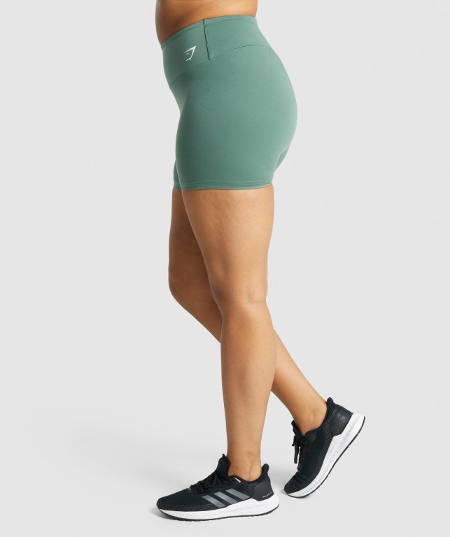 Bermudas Gymshark Entrenamiento Mujer Verdes | iLW95KSPliH