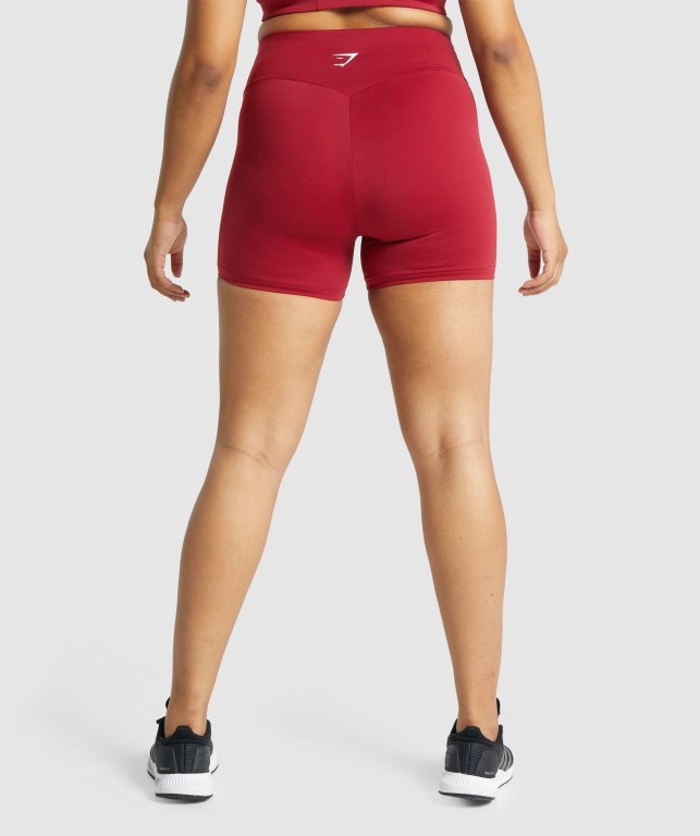 Bermudas Gymshark Entrenamiento Mujer Vino | AZX24d2JID5