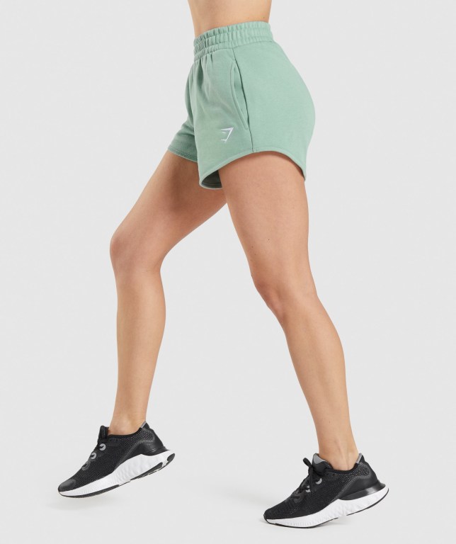 Bermudas Gymshark Entrenamiento Sweat Mujer Azules | 9DDxNlB16XR