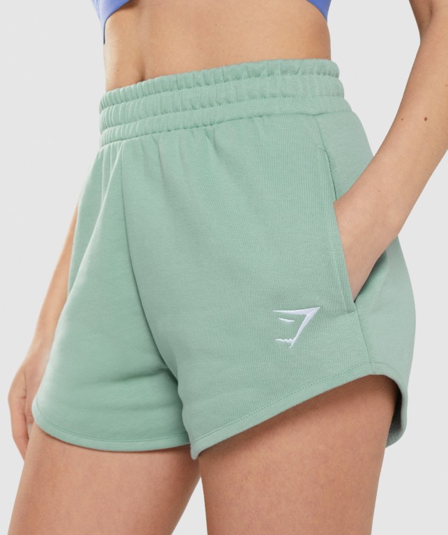 Bermudas Gymshark Entrenamiento Sweat Mujer Azules | 9DDxNlB16XR