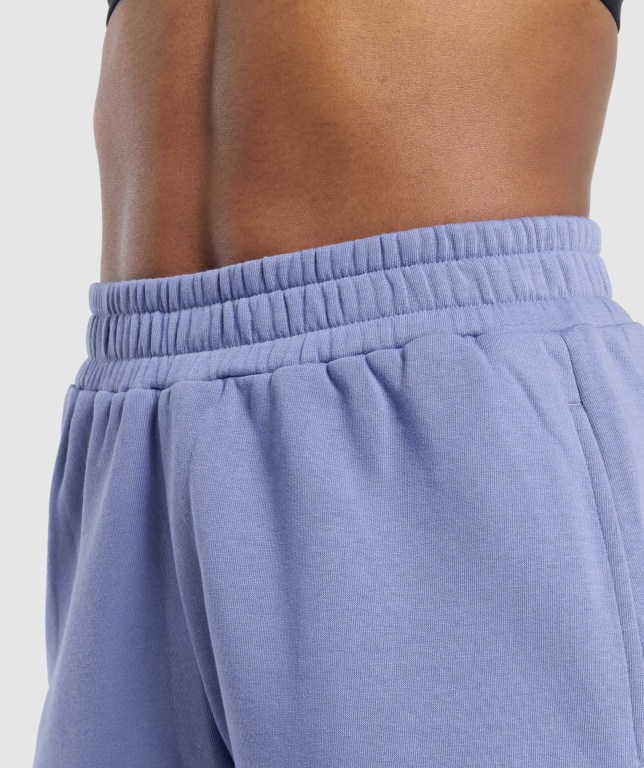 Bermudas Gymshark Entrenamiento Sweat Mujer Azules | Yw53r9EHfnS